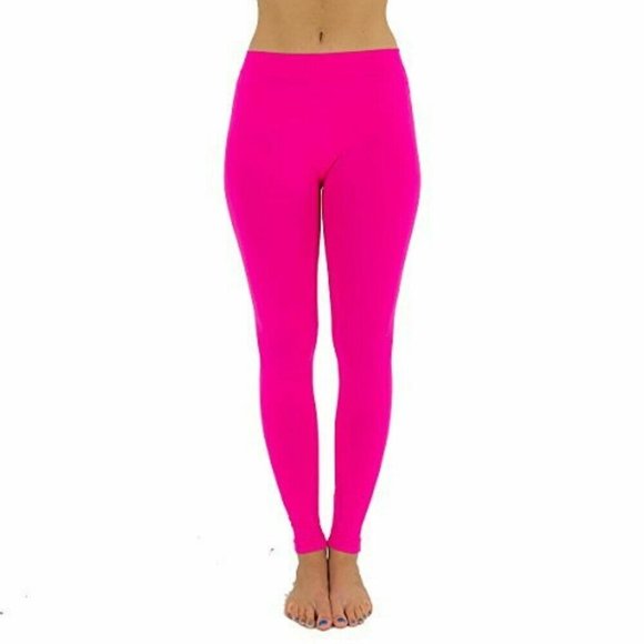 Girls Leggings, Kids Pants, Size 7 to 12, Girls Pink Leggings, ( 2 Pack ) - Picture 2 of 5